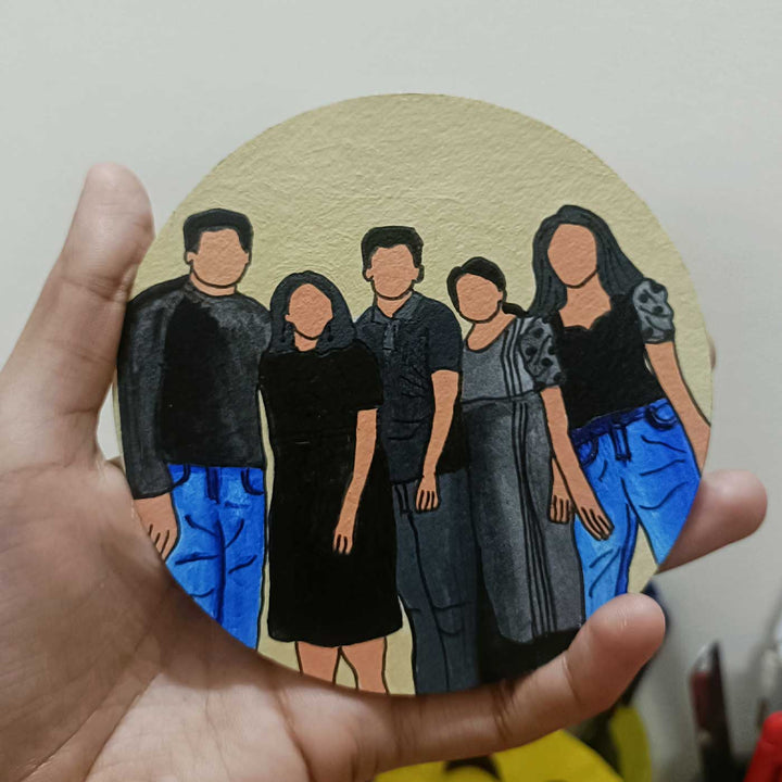 Photo Personalized Hand-Painted MDF Wood Portrait