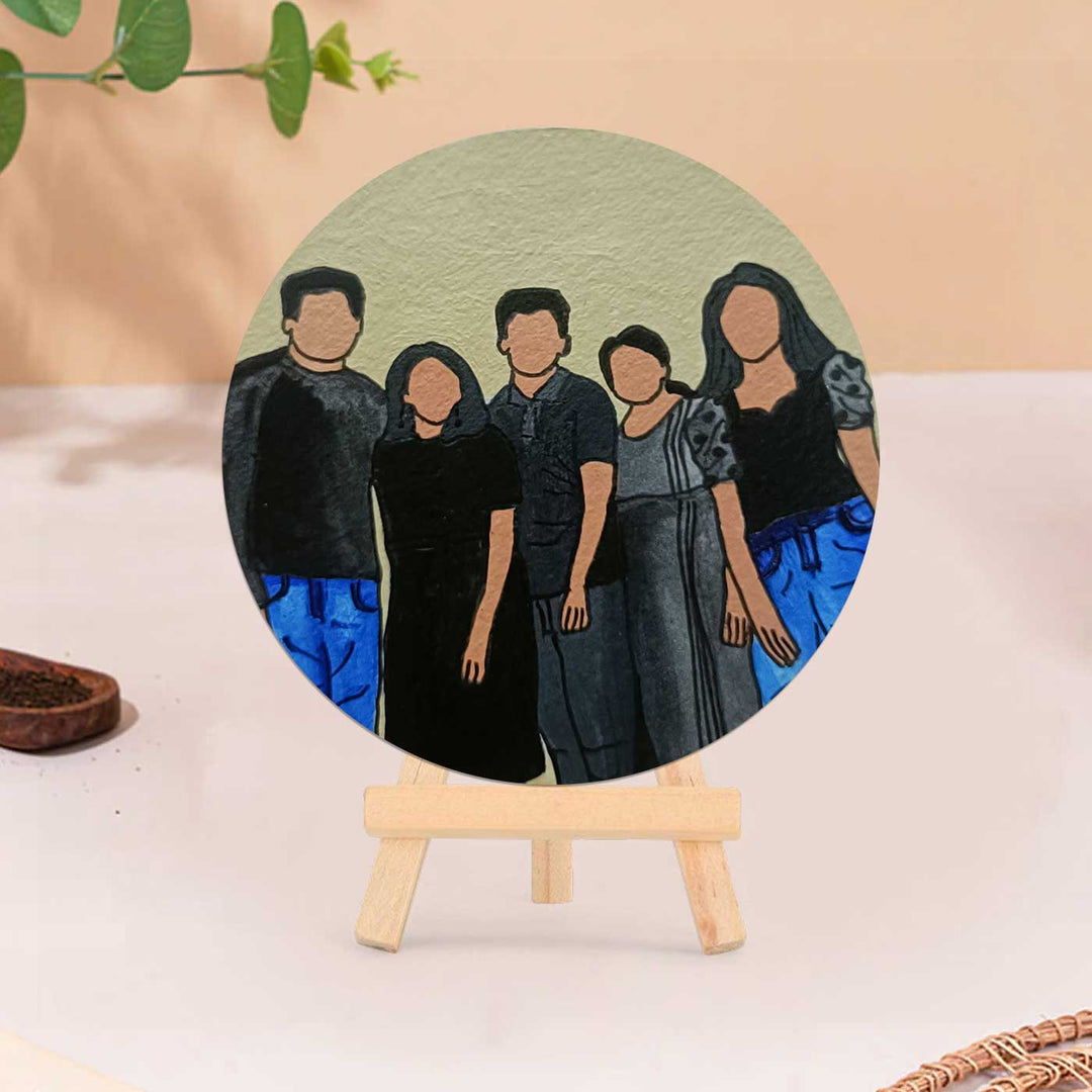 Photo Personalized Hand-Painted MDF Wood Portrait