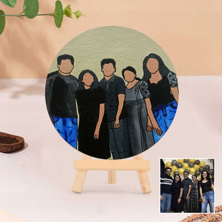 Photo Personalized Hand-Painted MDF Wood Portrait