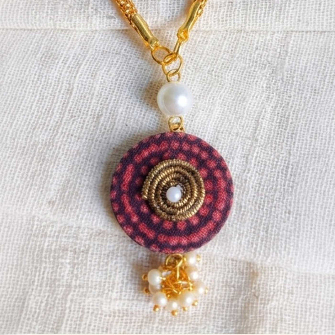 Mudra Ajrakh Block Print Lumba Rakhi With Roli Chawal For Bhabhi