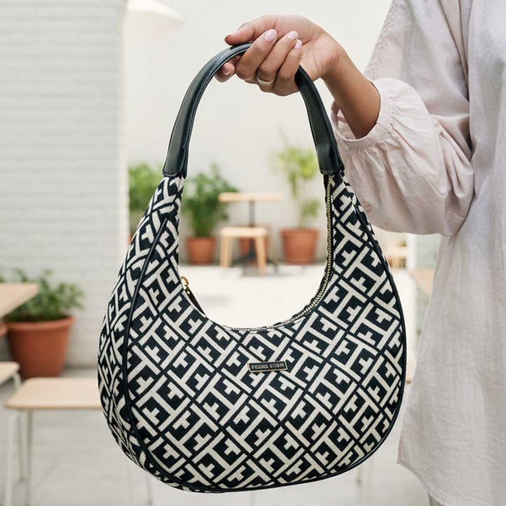 Gathjod Jacquard Hobo Bag