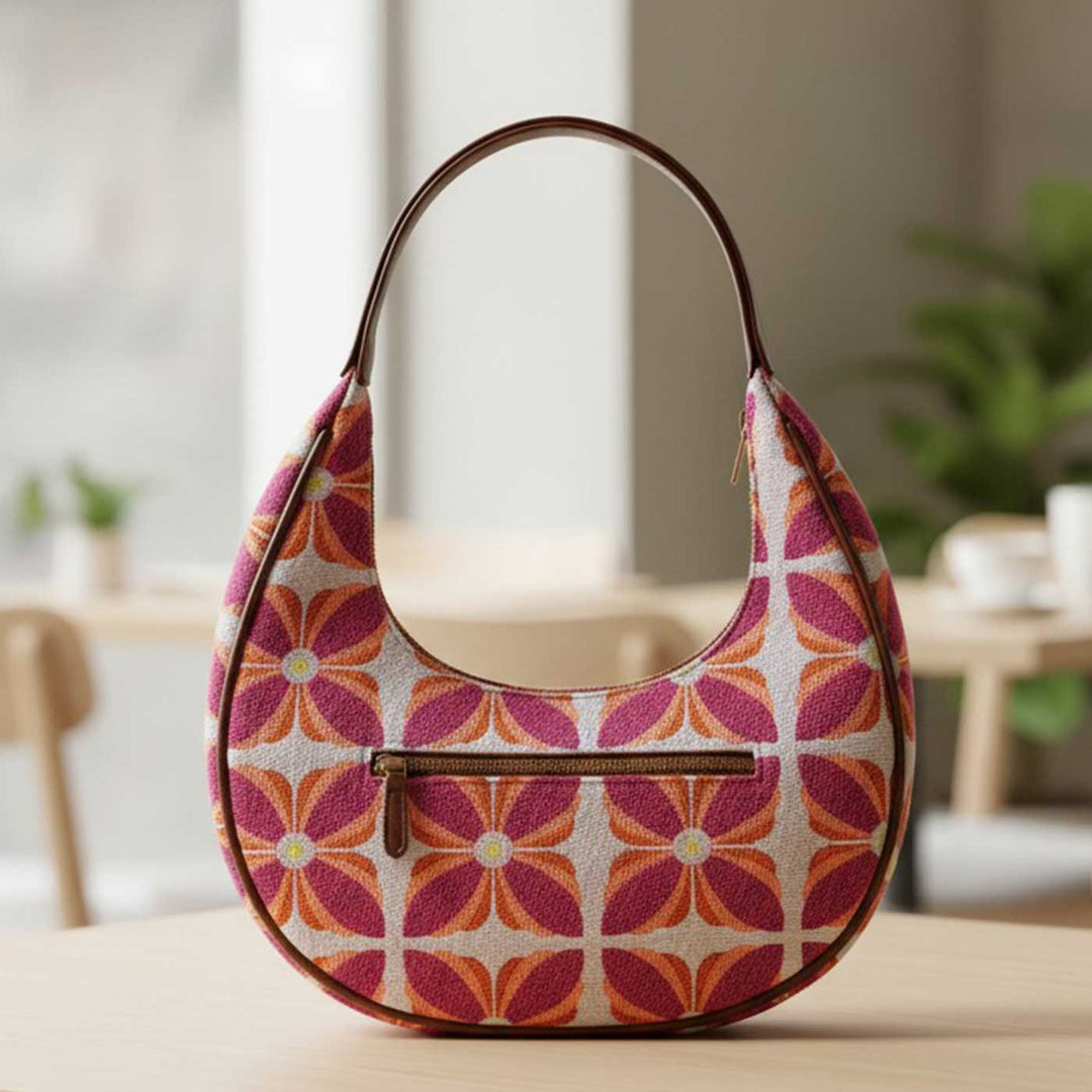 Manihar Machine Embroidered Hobo Bag