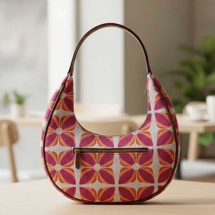 Manihar Machine Embroidered Hobo Bag