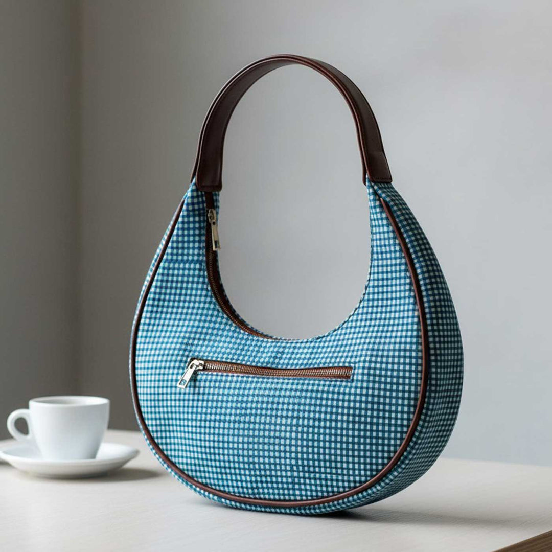 Surai Hand Block Printed Hobo Bag