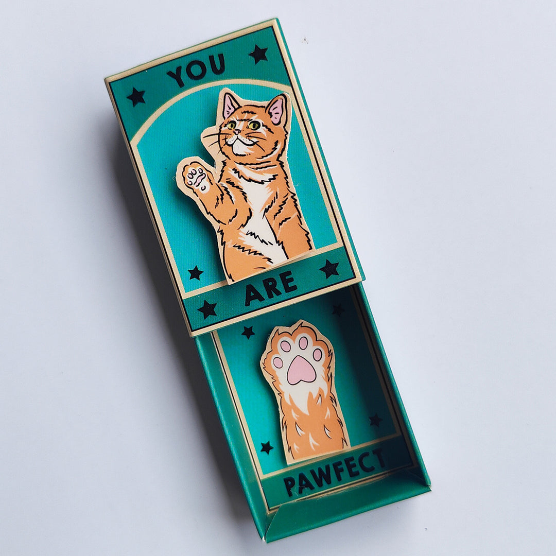Handmade Cat Lover Theme Paper Fridge Magnet