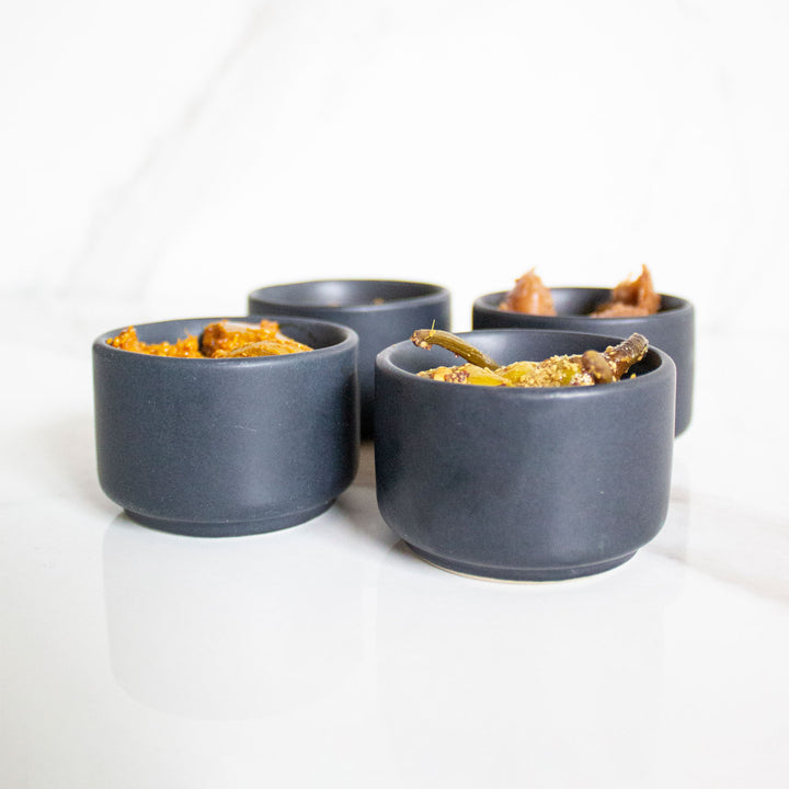 Hand-glazed Ceramic Bowls - Set of 4