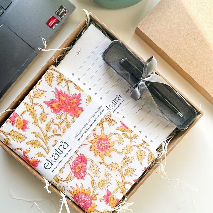 Sustainable Handmade Productivity Stationary Hamper - Zwende
