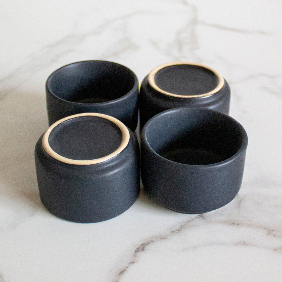 Hand-glazed Ceramic Bowls - Set of 4