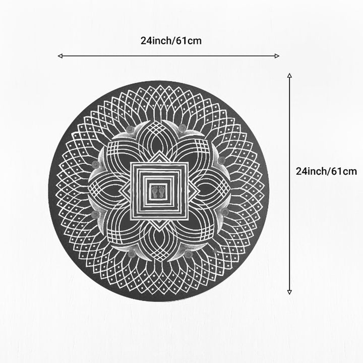 24 Inch | Reusable Handmade Valai Fabric Rangoli Mat for Festive Entrance Decor