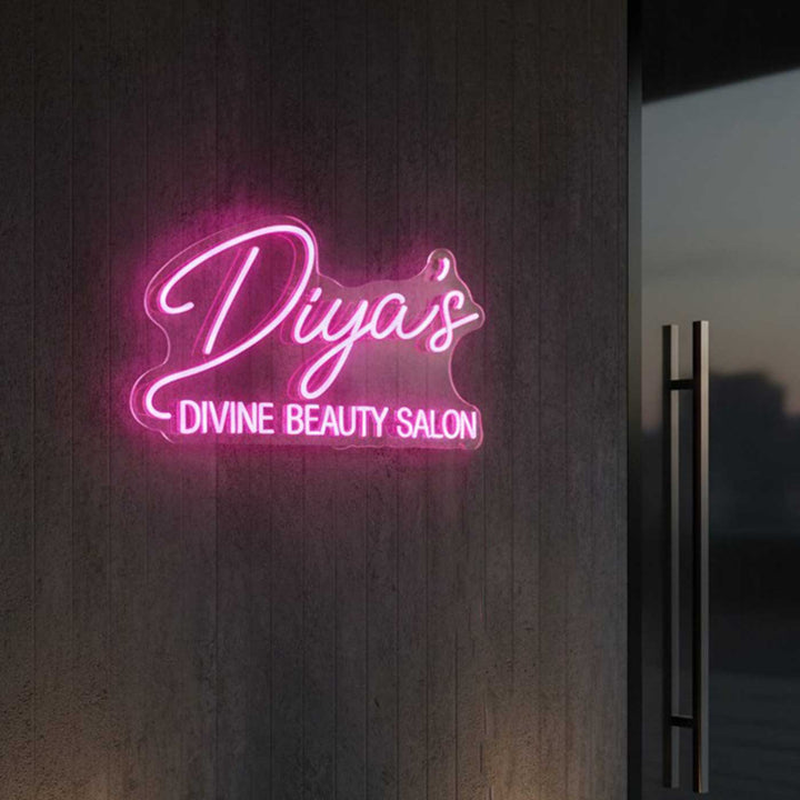 Personalized Beauty Salon Neon Light Sign Board With Name For Studio Decor