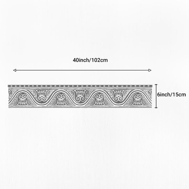 40 Inch | Reusable Handmade Mangalam Strip Fabric Rangoli Mat for Festive Entrance Decor