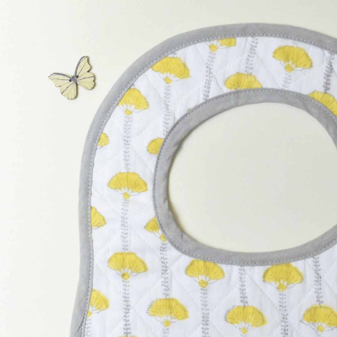 Block Printed Seaside Treasure Bib