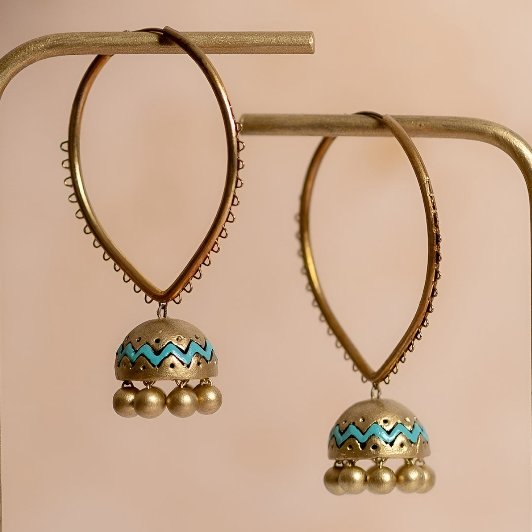 Handmade Rustic Terracotta Earrings