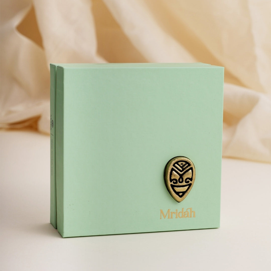 Handmade Triangle Terracotta Earrings