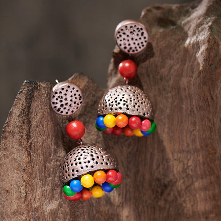 Handmade Multi Pop Terracotta Earrings