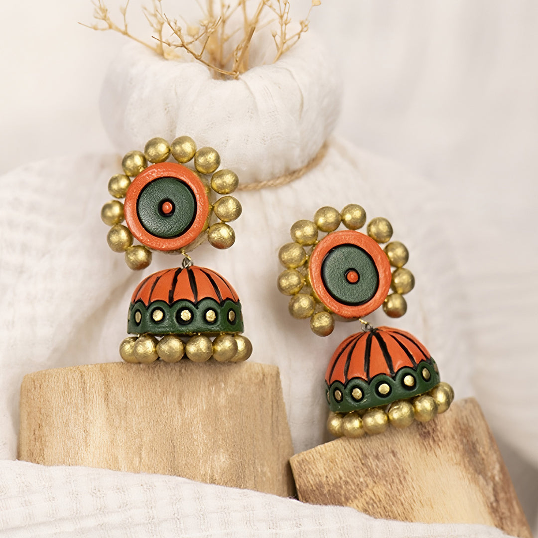 Handmade Naina Terracotta Earrings