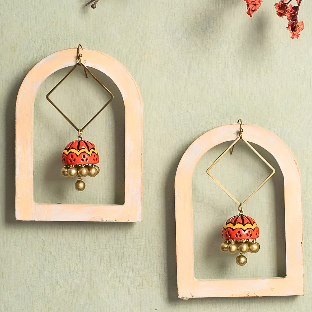Handmade Fusion Terracotta Earrings