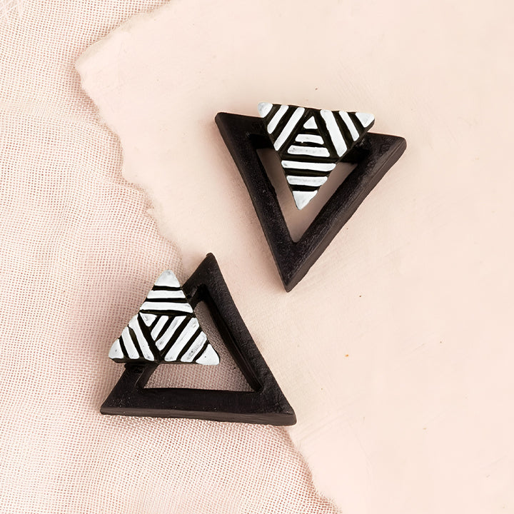 Handmade Neon Nods Terracotta Earrings