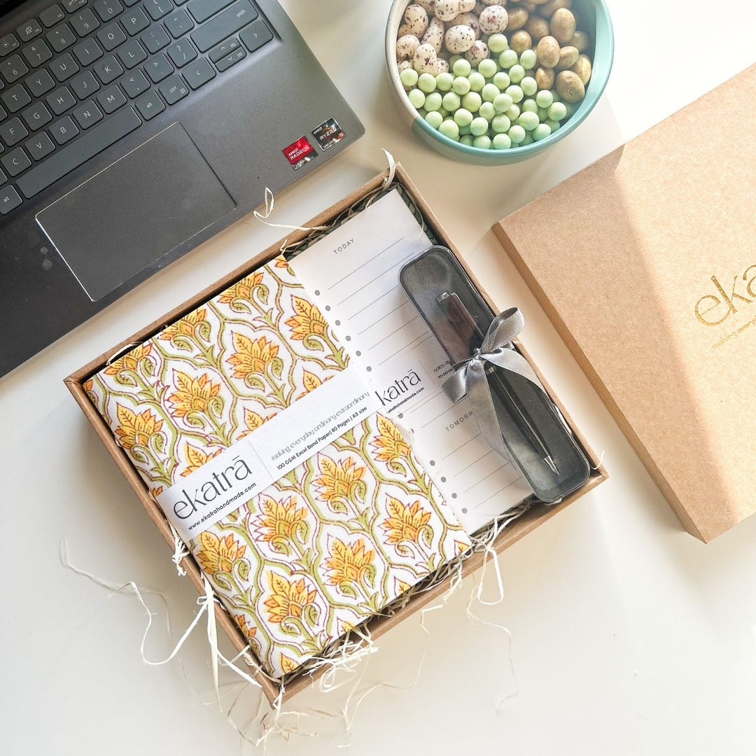 Sustainable Handmade Productivity Stationary Hamper - Zwende