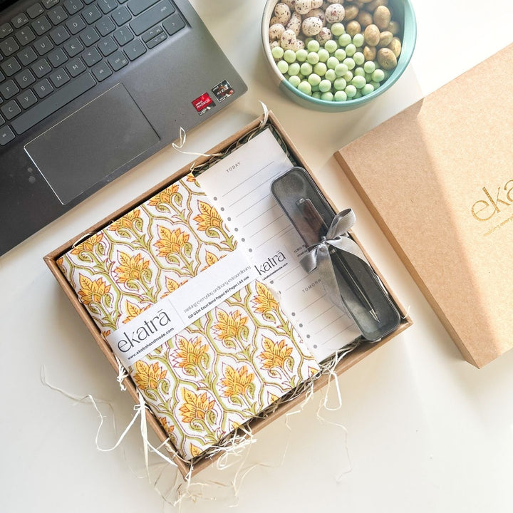 Sustainable Handmade Productivity Stationary Hamper - Zwende