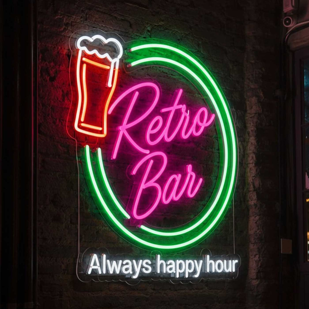 Personalized Photo Bar Neon Light Sign Board With For Lounge Entrance/Decor
