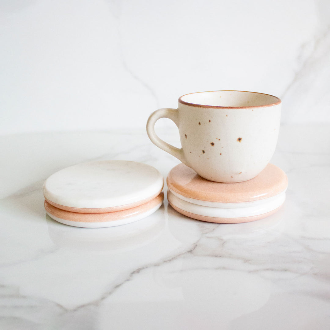 Indian Marble Coasters - Set of 4