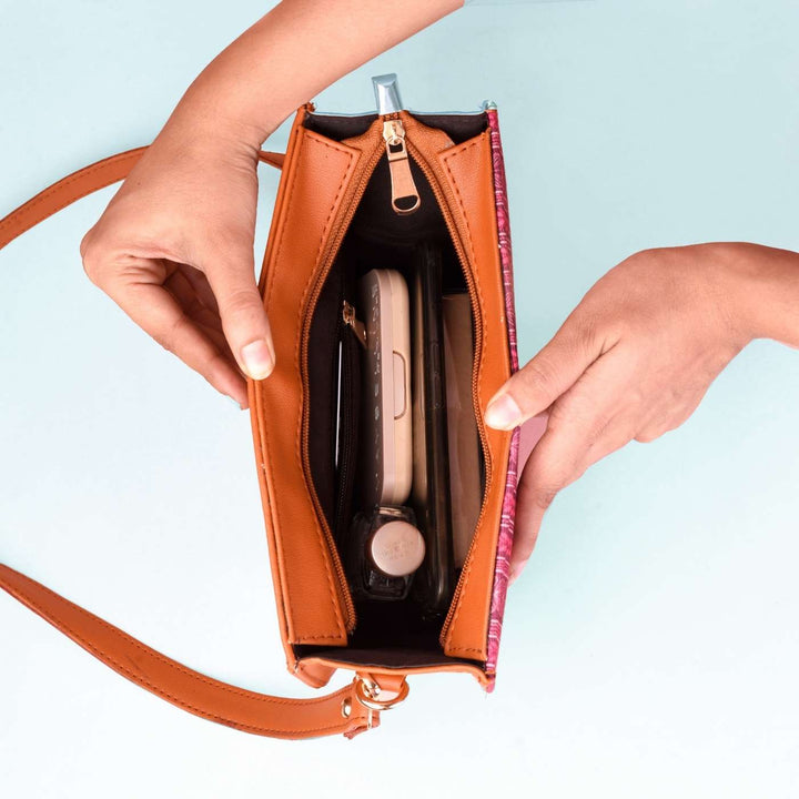 Handcrafted Vegan Leather Sling Bag