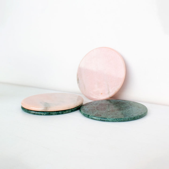 Indian Marble Coasters - Set of 4