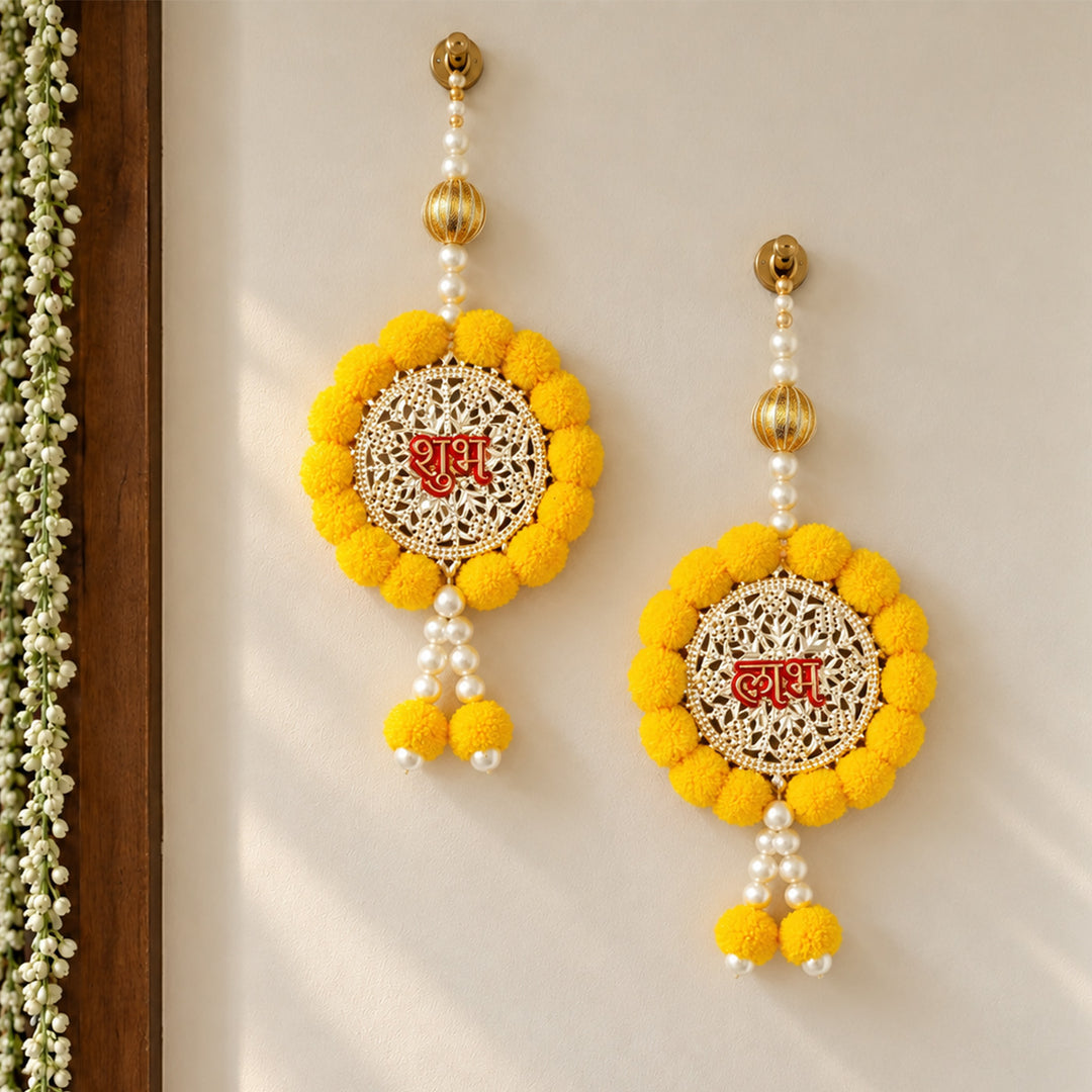 Handmade Kalyan Shubh Labh Metal Hanging