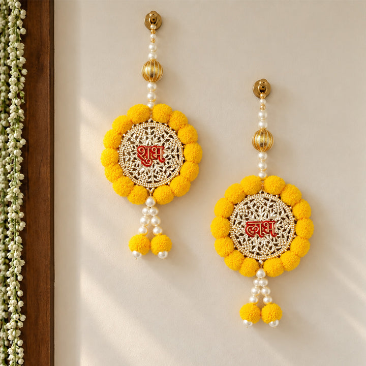 Handmade Kalyan Shubh Labh Metal Hanging