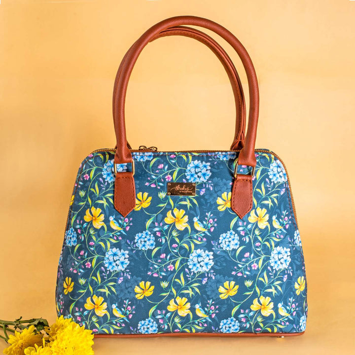 Vintage Blooms Vegan Leather Handbag