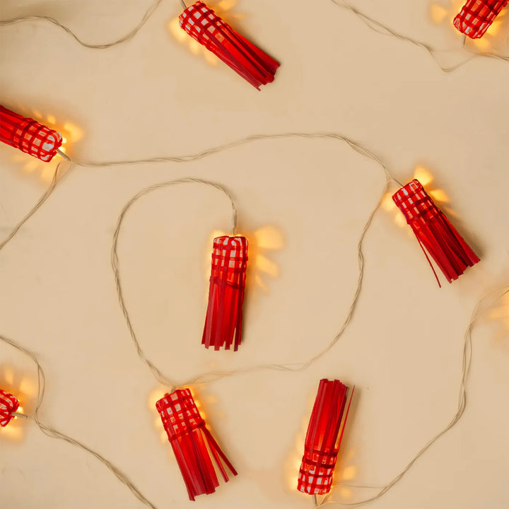 Frill Eco-Friendly Handmade Woven Bamboo LED Fairy Light