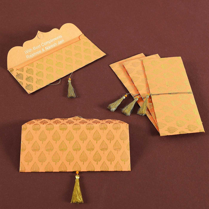 Personalized Handmade Paan Paper Envelopes | Set Of 30