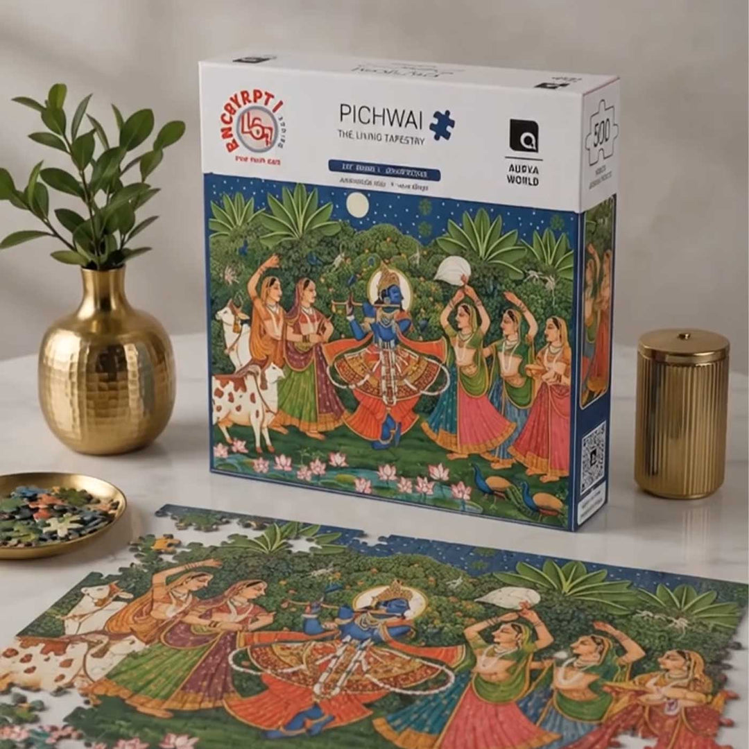 Pichwai | The Living Tapestry Mythology Puzzle | 500 Pieces