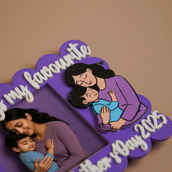 Photo Personalized Polaroid Theme MDF Wood Fridge Magnet For Mothers