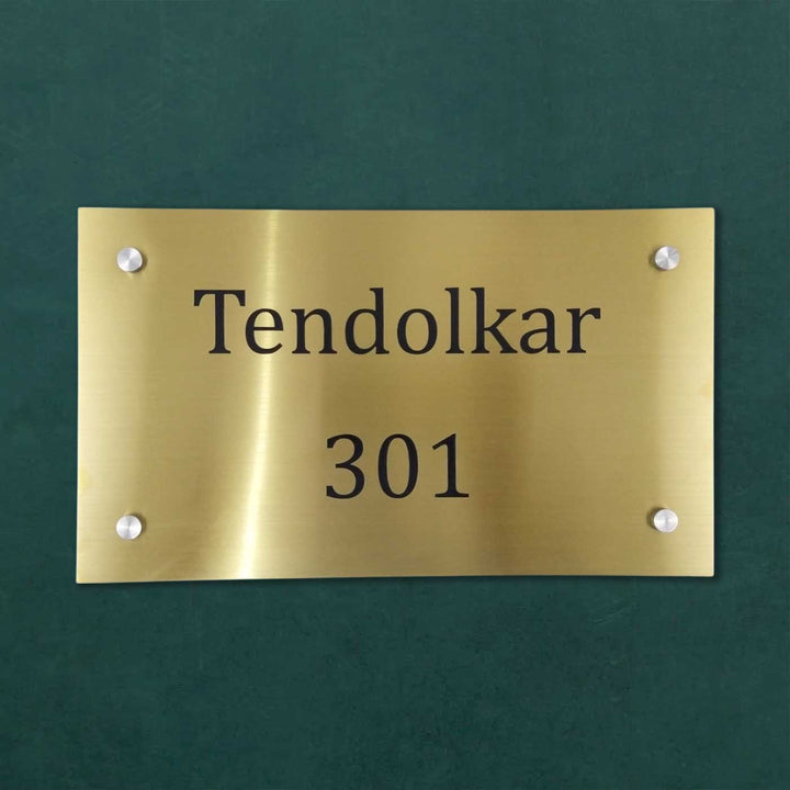 Personalized Weatherproof Minimalist Stainless Steel Name Plate
