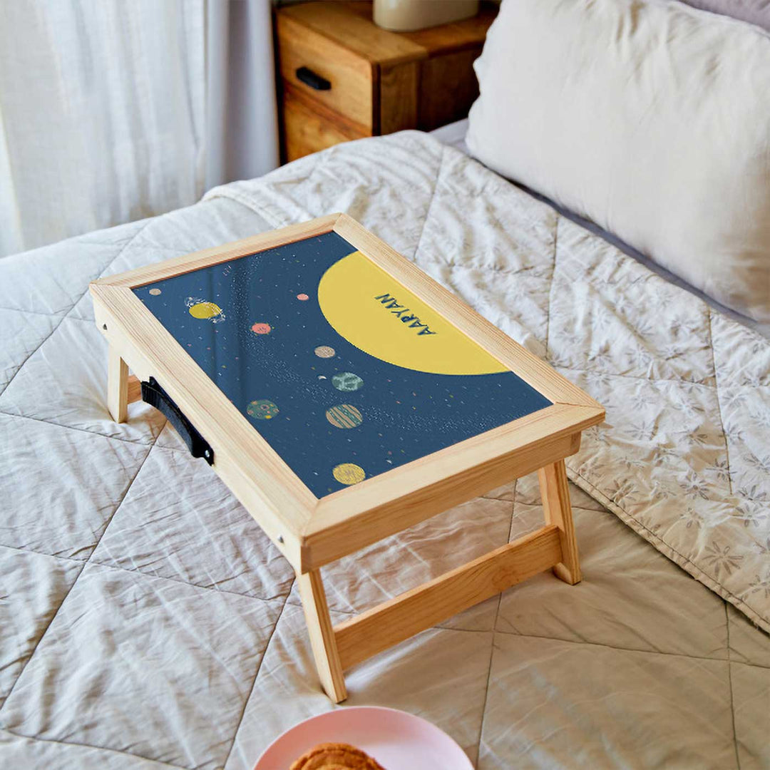 Personalized Space Explorer Theme Wooden Foldable Desk