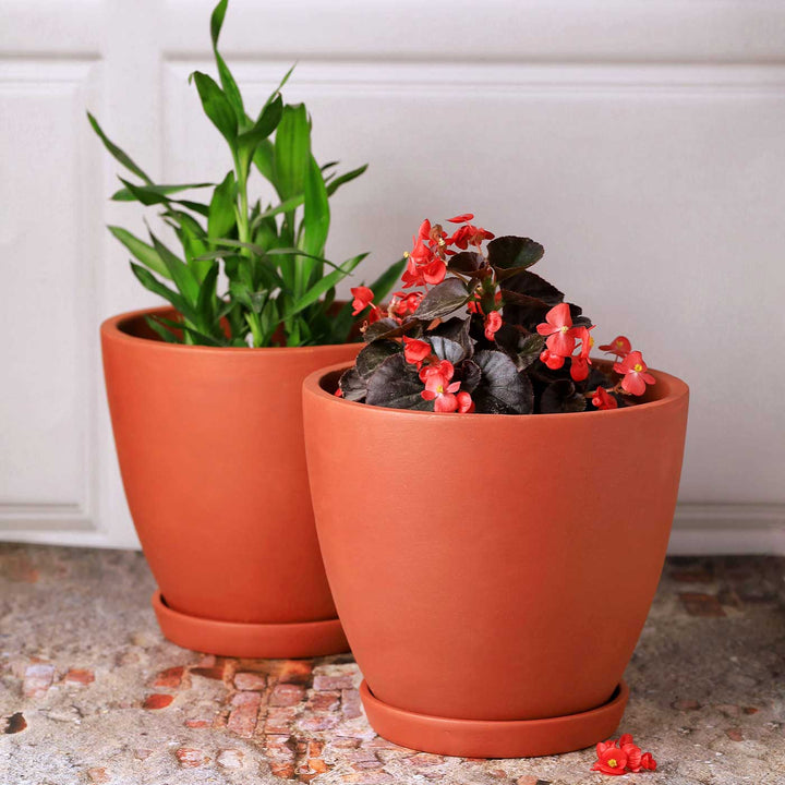 Handmade Large 8 Inch Hexane Planter Terracotta Planter Pot