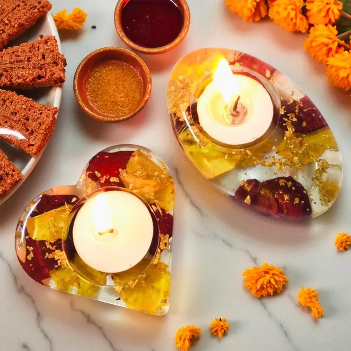Handmade Decorative Resin Tealight Holder