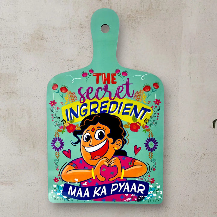 Printed Maa Ka Pyaar Theme MDF Wood Wall Decor