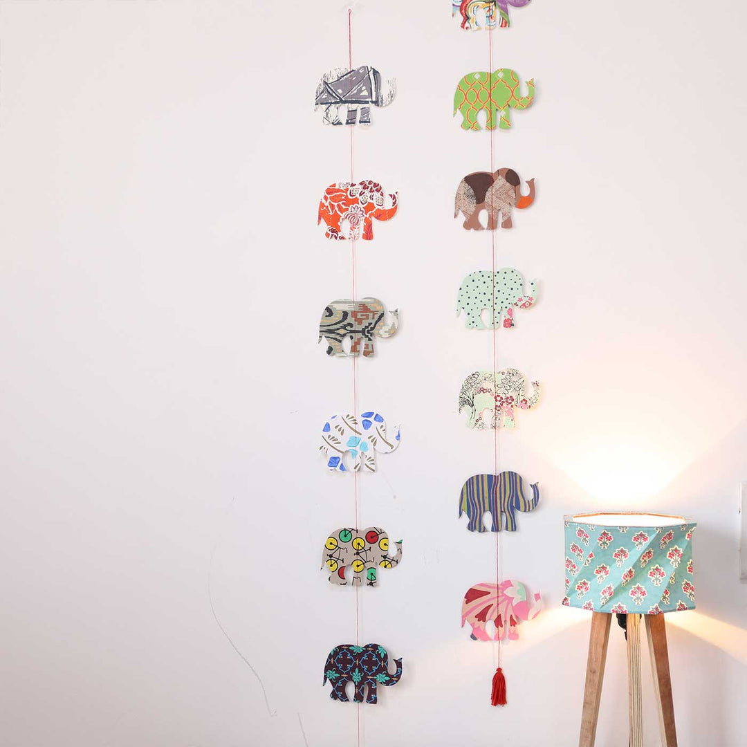 Handmade Elephant Design Paper Hanging