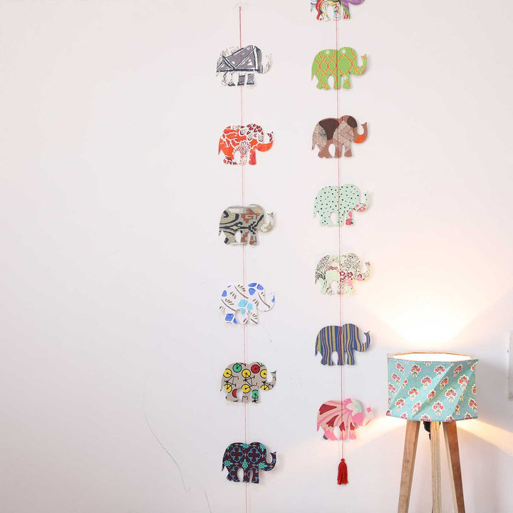 Handmade Elephant Design Paper Hanging