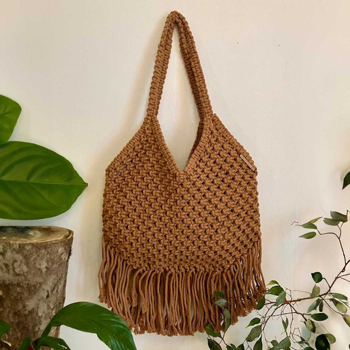 Handmade Macrame Nomadic Knots Tote Bag