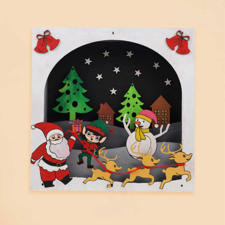 Pre Marked Multilayer Frame Christmas MDF Wood DIY Kit
