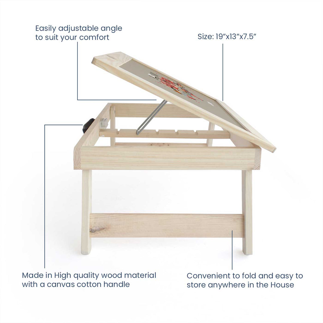 Personalized Basketball Fever Boy Theme Wooden Foldable Desk