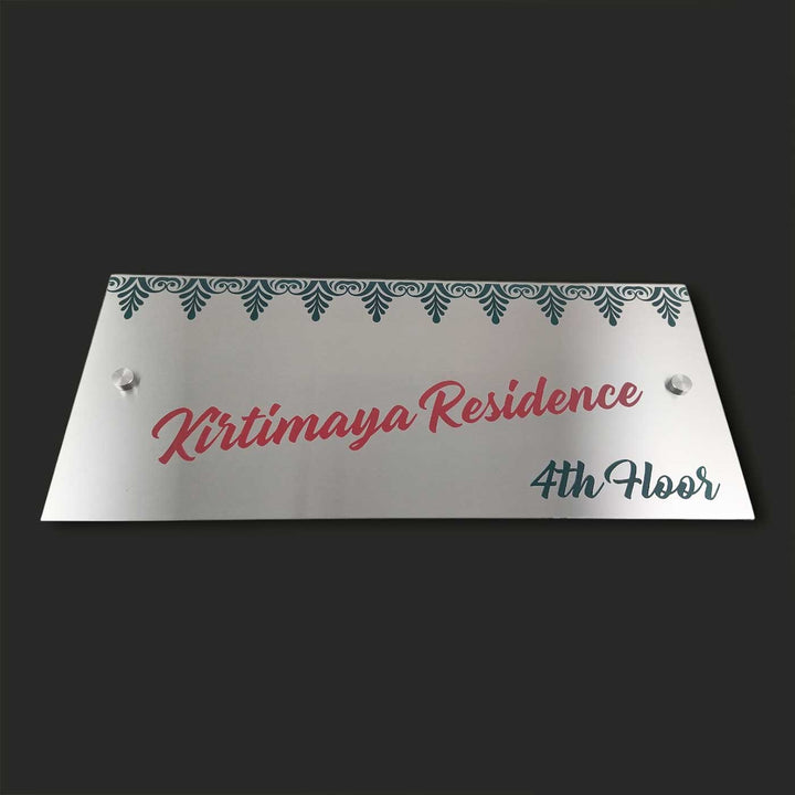 Personalized Engraved Rectangle Stainless Steel Name Plate