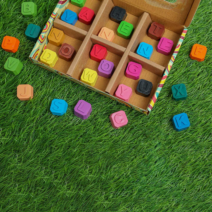 Handmade Non-Toxic Scrabble Crayons | Set Of 30