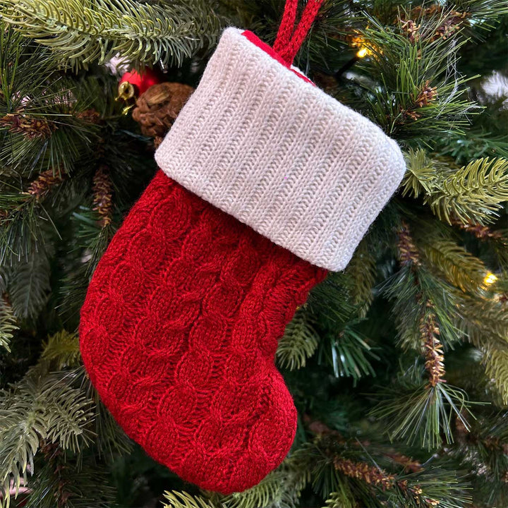 Personalized Mini Crochet Cozy Stocking Crochet Cotton Stockings For Christmas Decoration