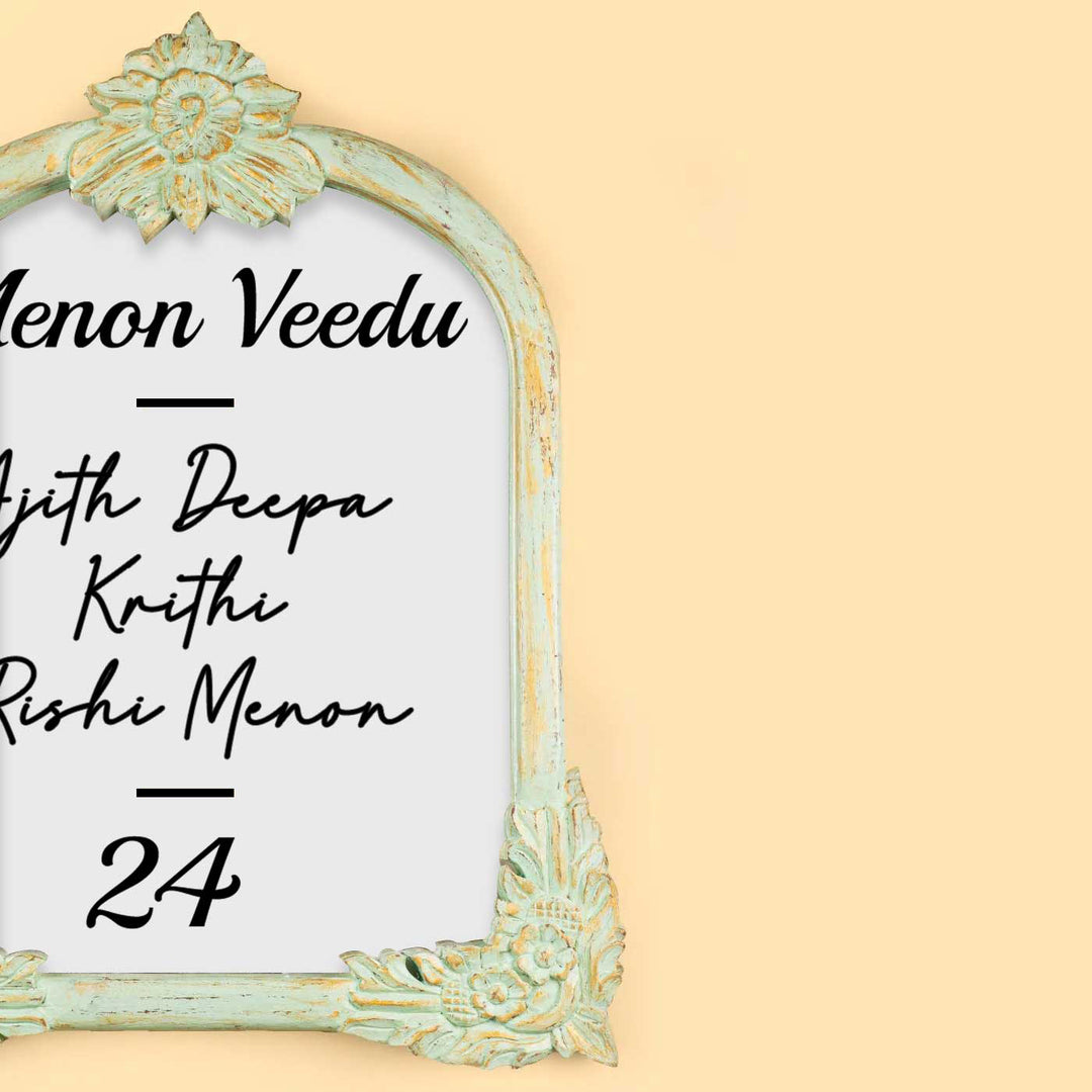 24x20 in | Victorian Vintage Teak Wood Personalized Distress Finish Pine Wood Nameplate