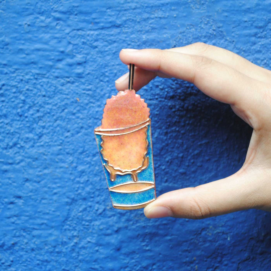 Handmade Gola Copper Enamel Fridge Magnet